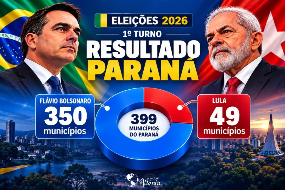 350 Municípios do Paraná escolheram Flávio Bolsonaro