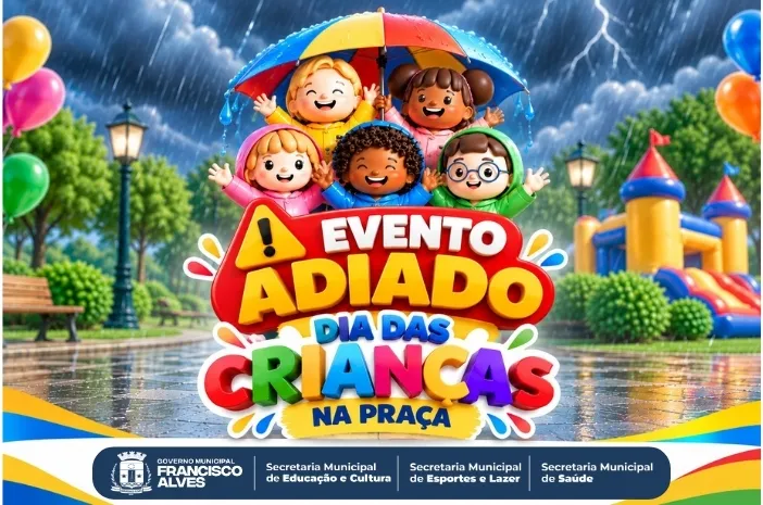 Evento adiado por previsão de fortes chuvas, ventos e incidência de raios.